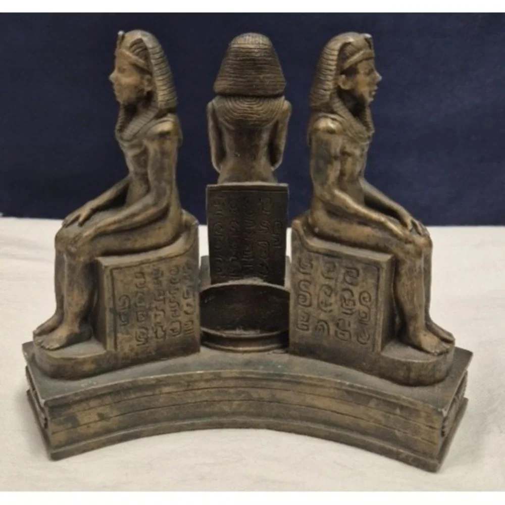 Three Egyptian Statues Candle‎ Holder
